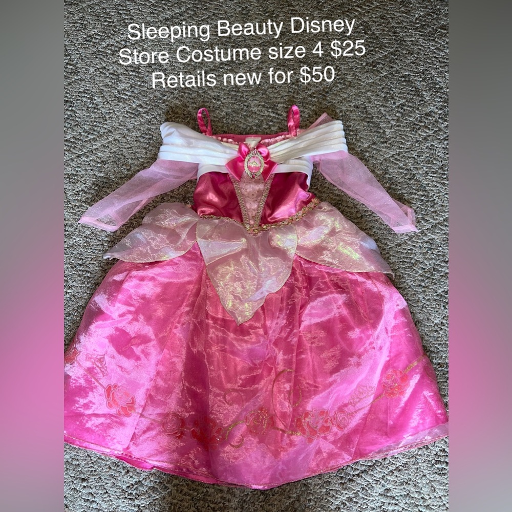 Disney Store Sleeping Beauty Costume size 4